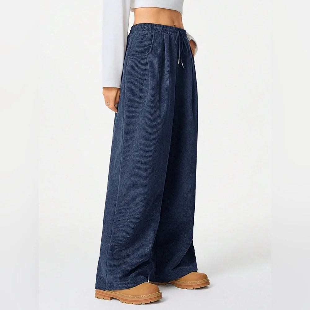 Wide Leg Drawstring Pants - Picture 8 of 12